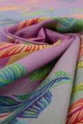 Tecido Challis de Viscose Doncella Estampa Tropical Tie Dye