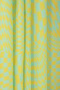 Tecido Viscose Estampa Doncella Grid Amarelo e Tiffany