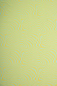 Tecido Viscose Estampa Doncella Grid Amarelo e Tiffany